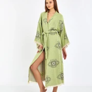 Nature Breeze – Jacquard-Musselin-Robe
