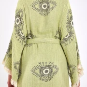 Nature Breeze – Jacquard-Musselin-Robe